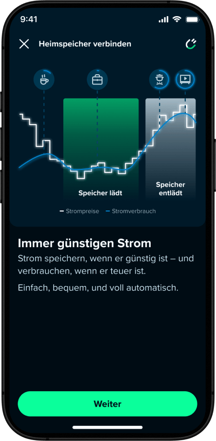 Rabot App – Heimspeicher verbinden