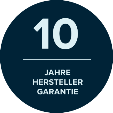 10 Jahre Herstellergarantie