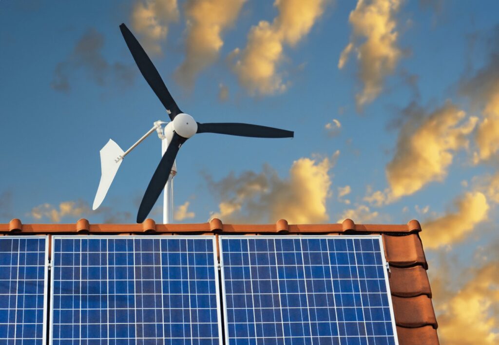 Windkraft auf dem Hausdach