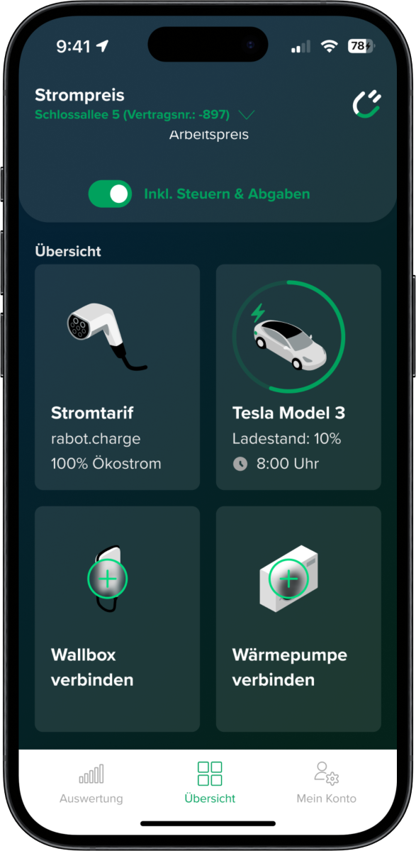 Dashboard Mock Up Rabot Energy App