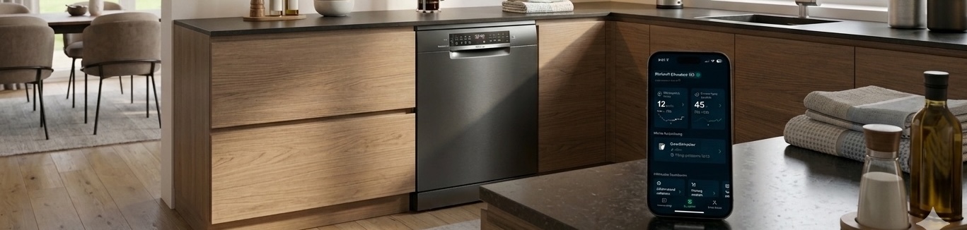 Smart BSH Bosch Siemens dish washer with Rabot Energy app