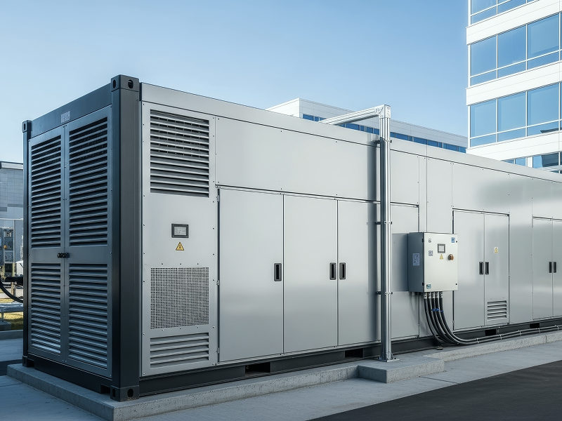 Batteriespeicher im Gewerbebetrieb bzw. auf einem Industrie-Standort